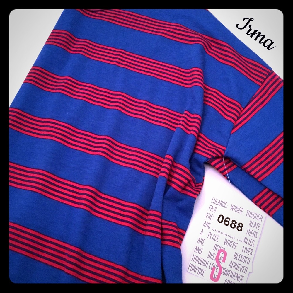 Lularoe Irma Striped NWT